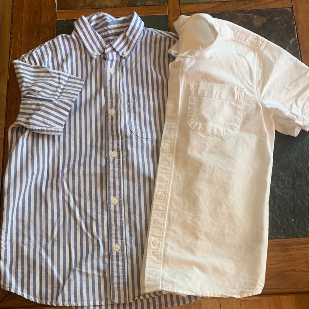 Old Navy Blue and White Button Down Shirt